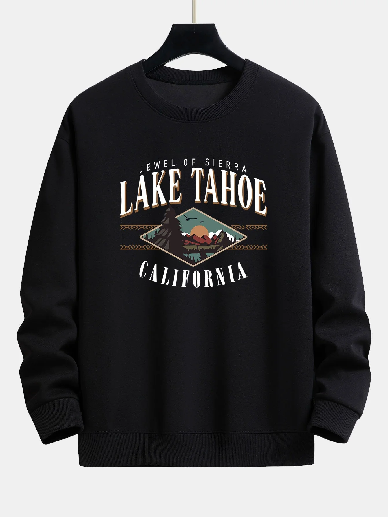 Lake Tahoe Print Relaxed Fit Sweatshirt