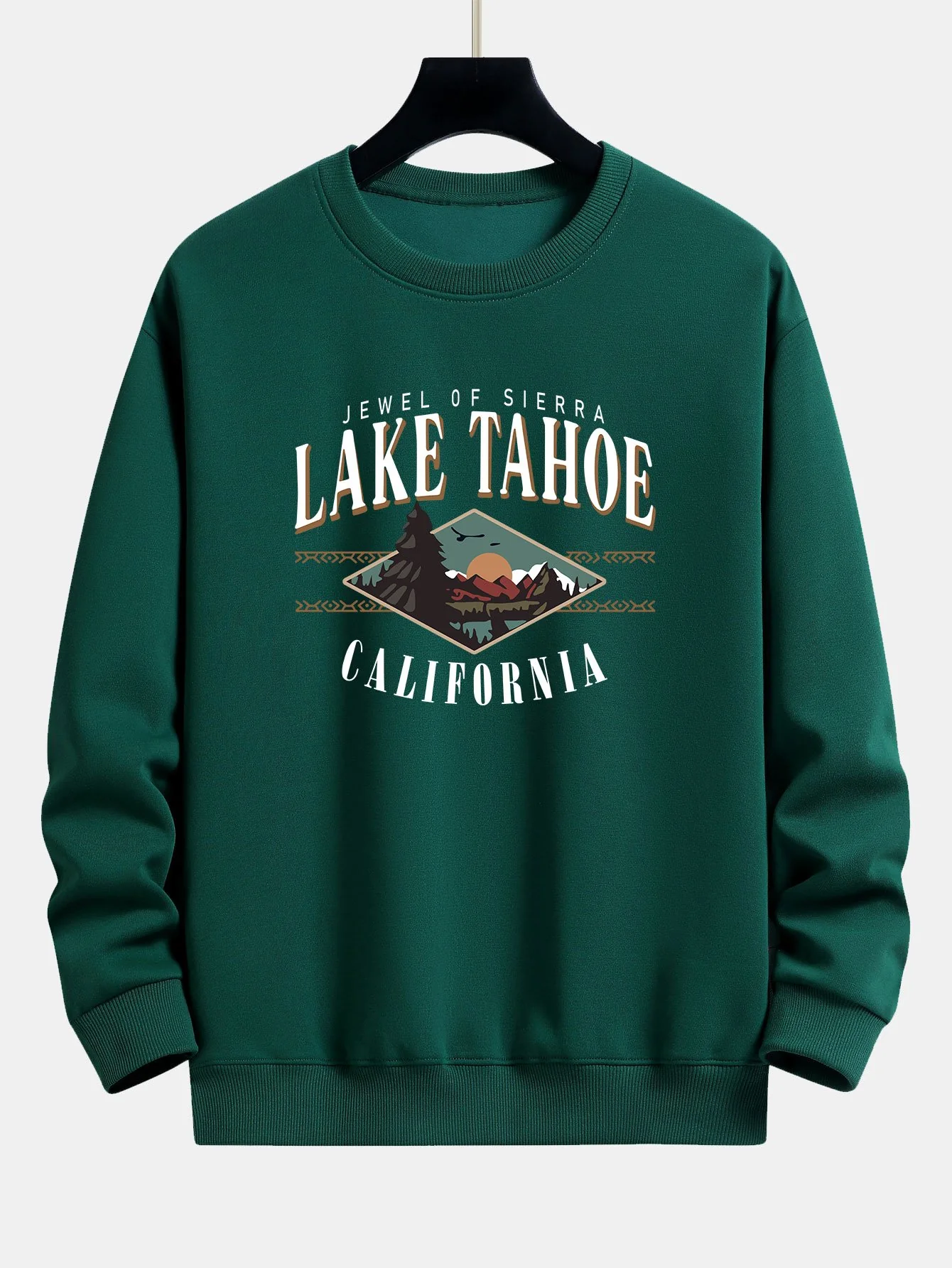 Lake Tahoe Print Relaxed Fit Sweatshirt - Image 5