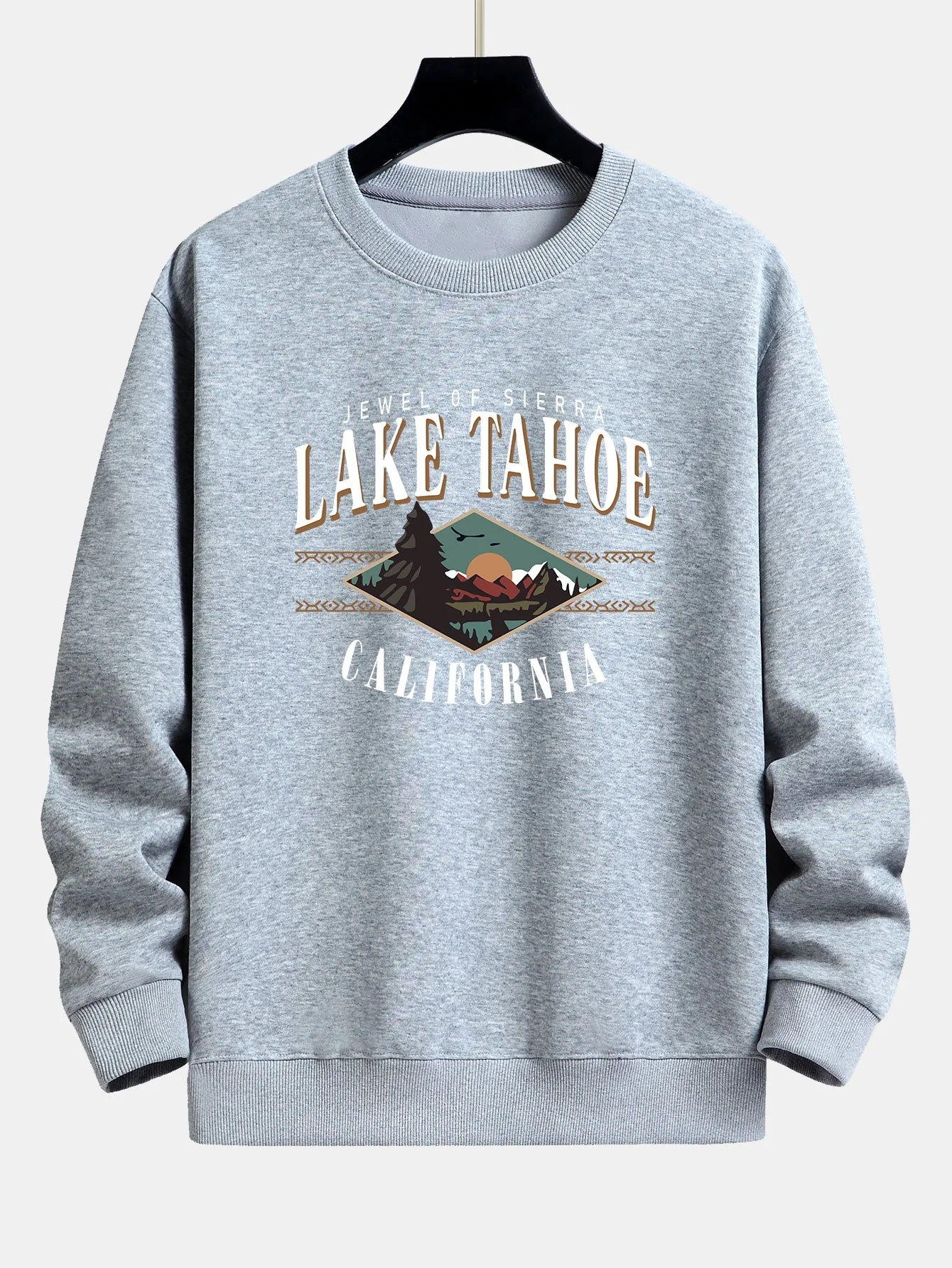 Lake Tahoe Print Relaxed Fit Sweatshirt - Image 6