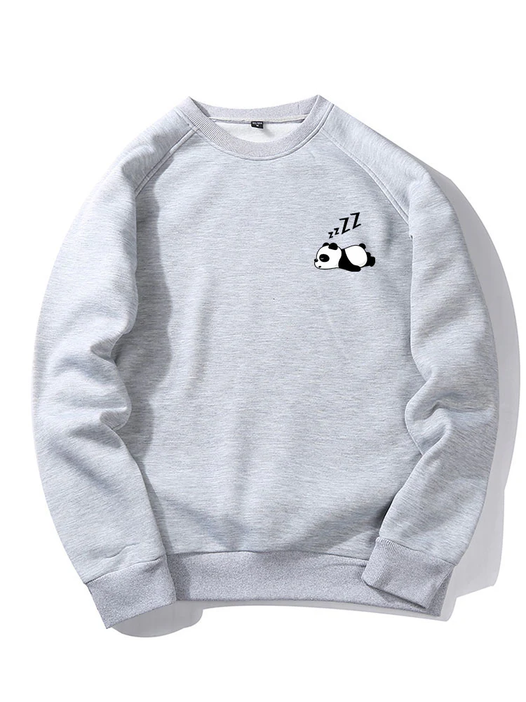 Fauler Panda Druck Raglan Ärmel Sweatshirt