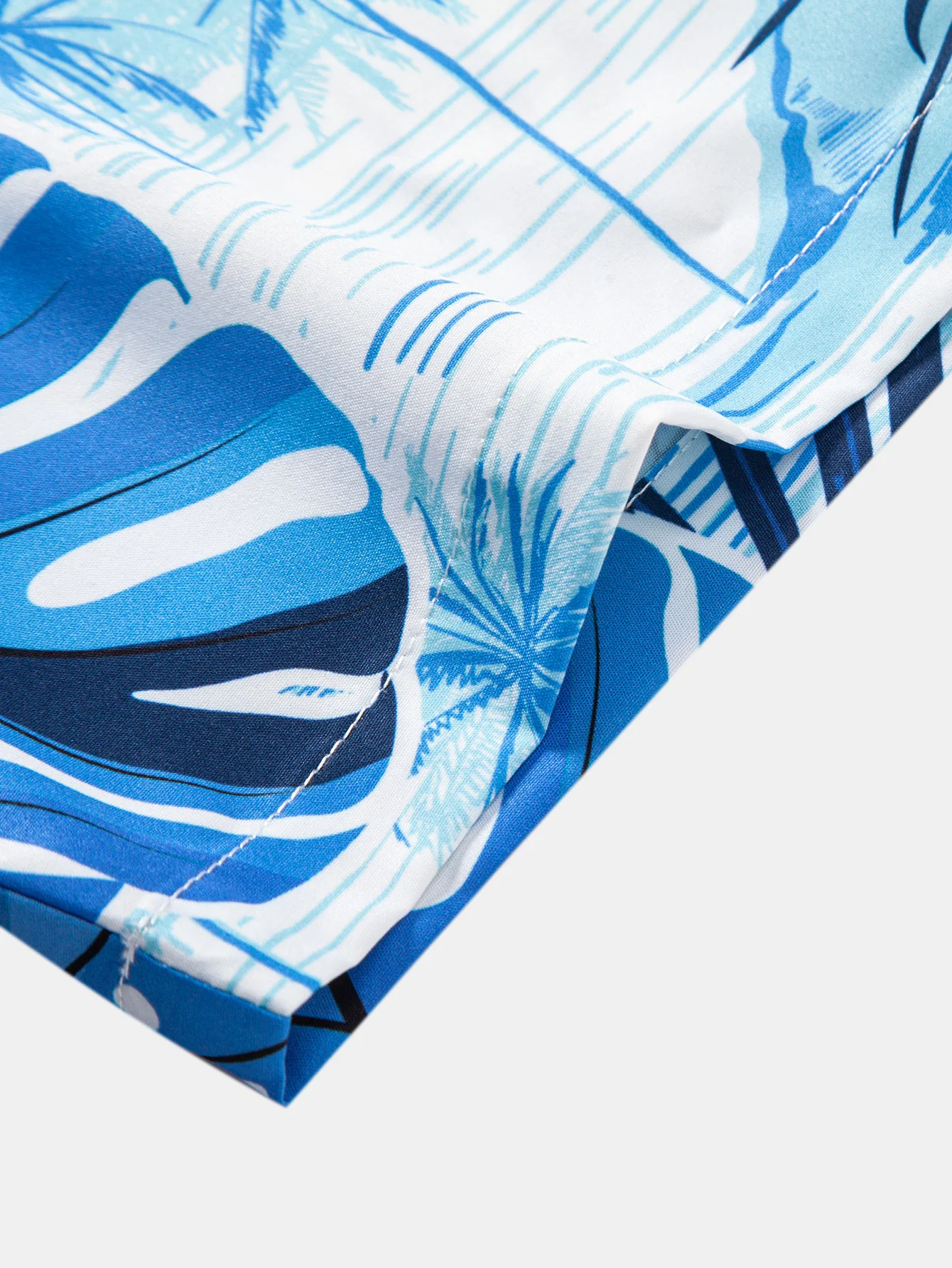 Leaf Island Hemd mit Knopfleiste und Kordelzug-Badeshorts - Image 14