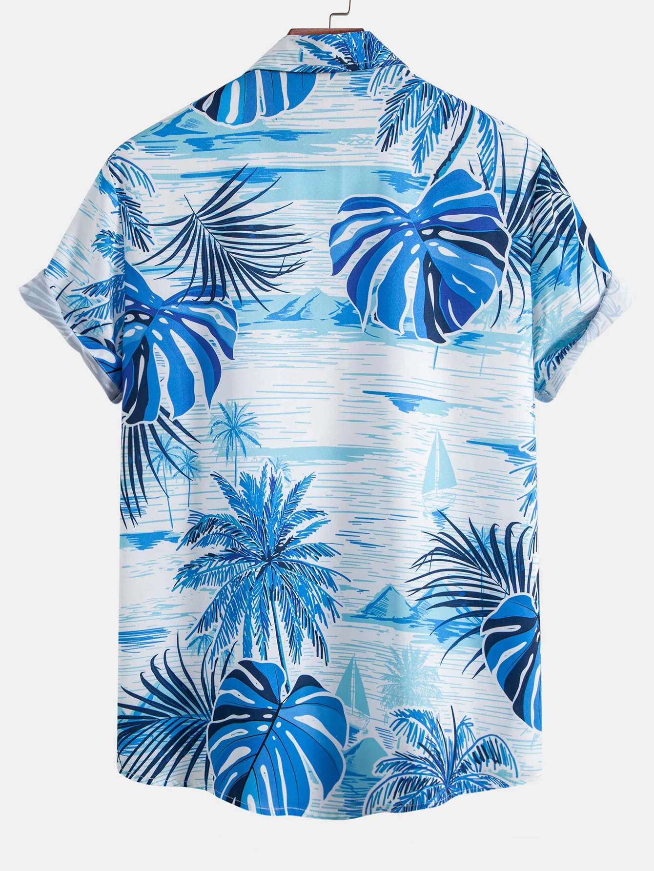 Leaf Island Hemd mit Knopfleiste und Kordelzug-Badeshorts - Image 4
