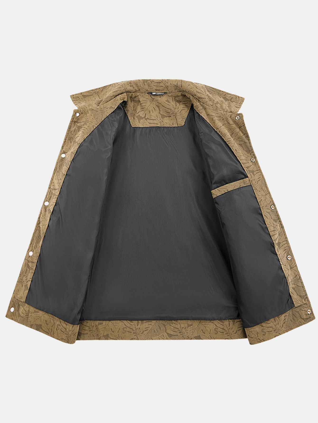 Cordjacke mit Blattmuster - Image 5