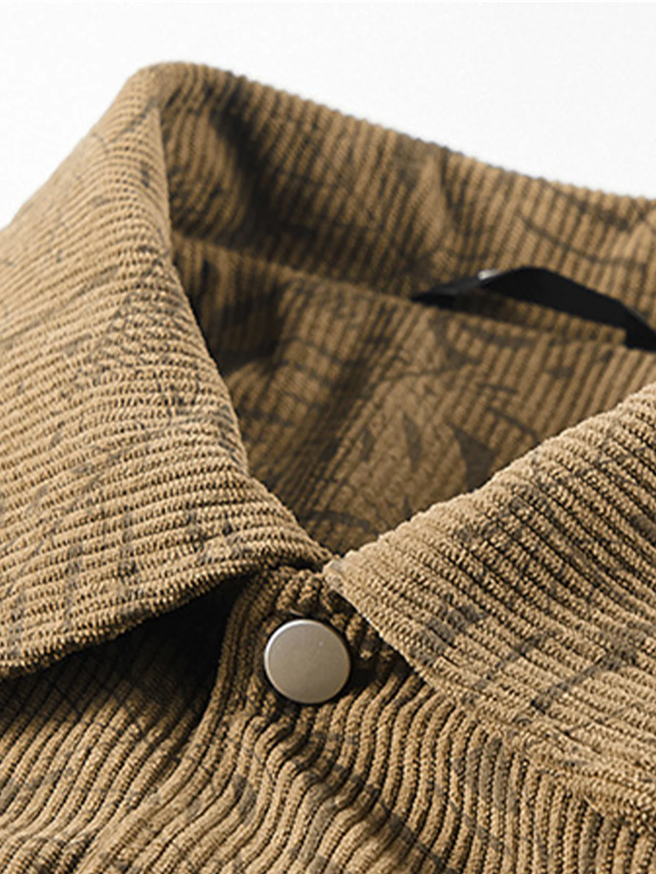 Cordjacke mit Blattmuster - Image 6