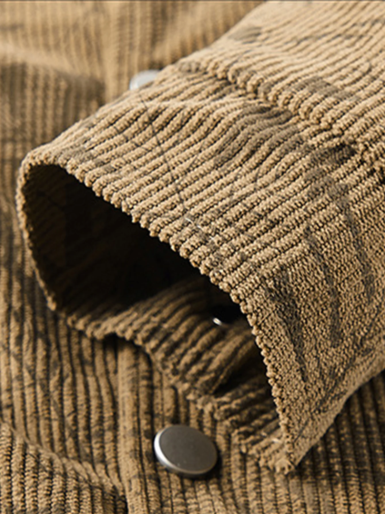 Cordjacke mit Blattmuster - Image 8