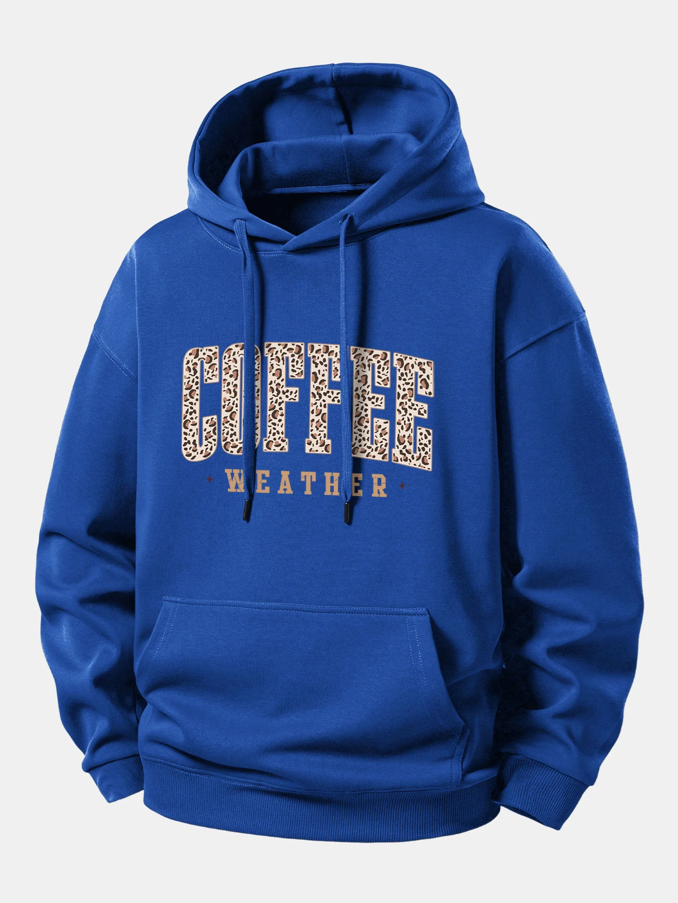 Leopard Coffee Weather Print Relax Fit Hoodie - Image 10