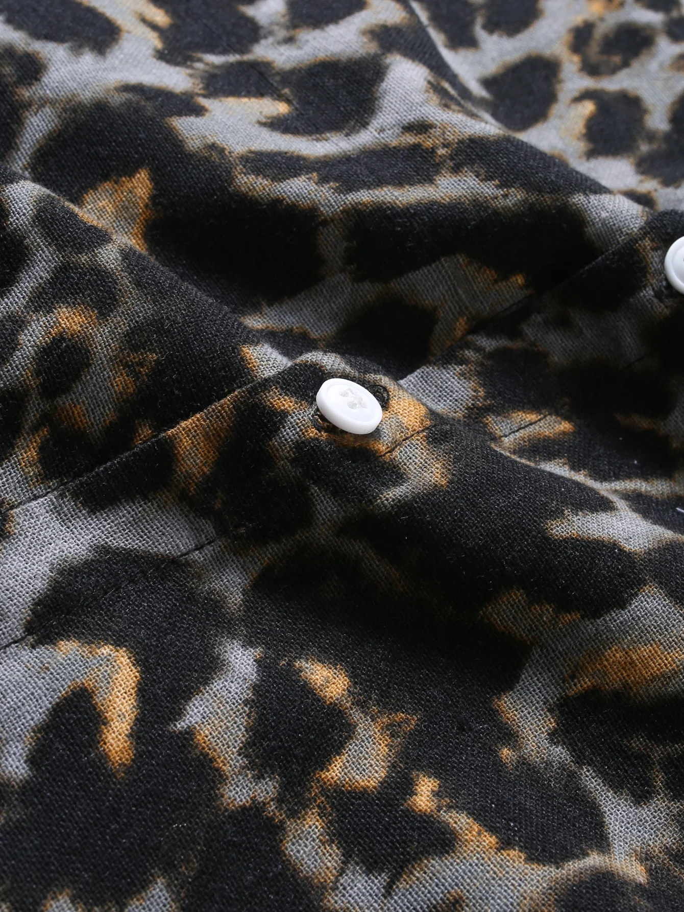 Leopard Print Button Up Shirt - Image 4