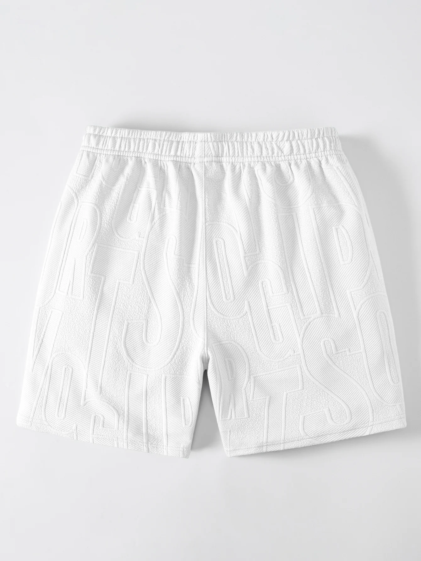 Letter Jacquard Tank Top & Drawstring Shorts Set - Image 11