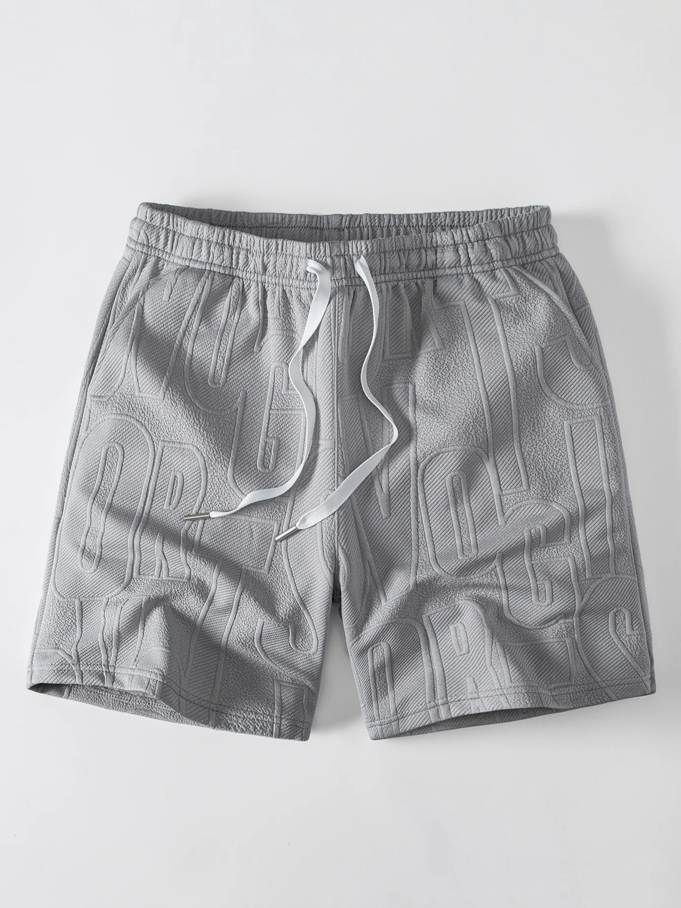 Letter Jacquard Tank Top & Drawstring Shorts Set - Image 14