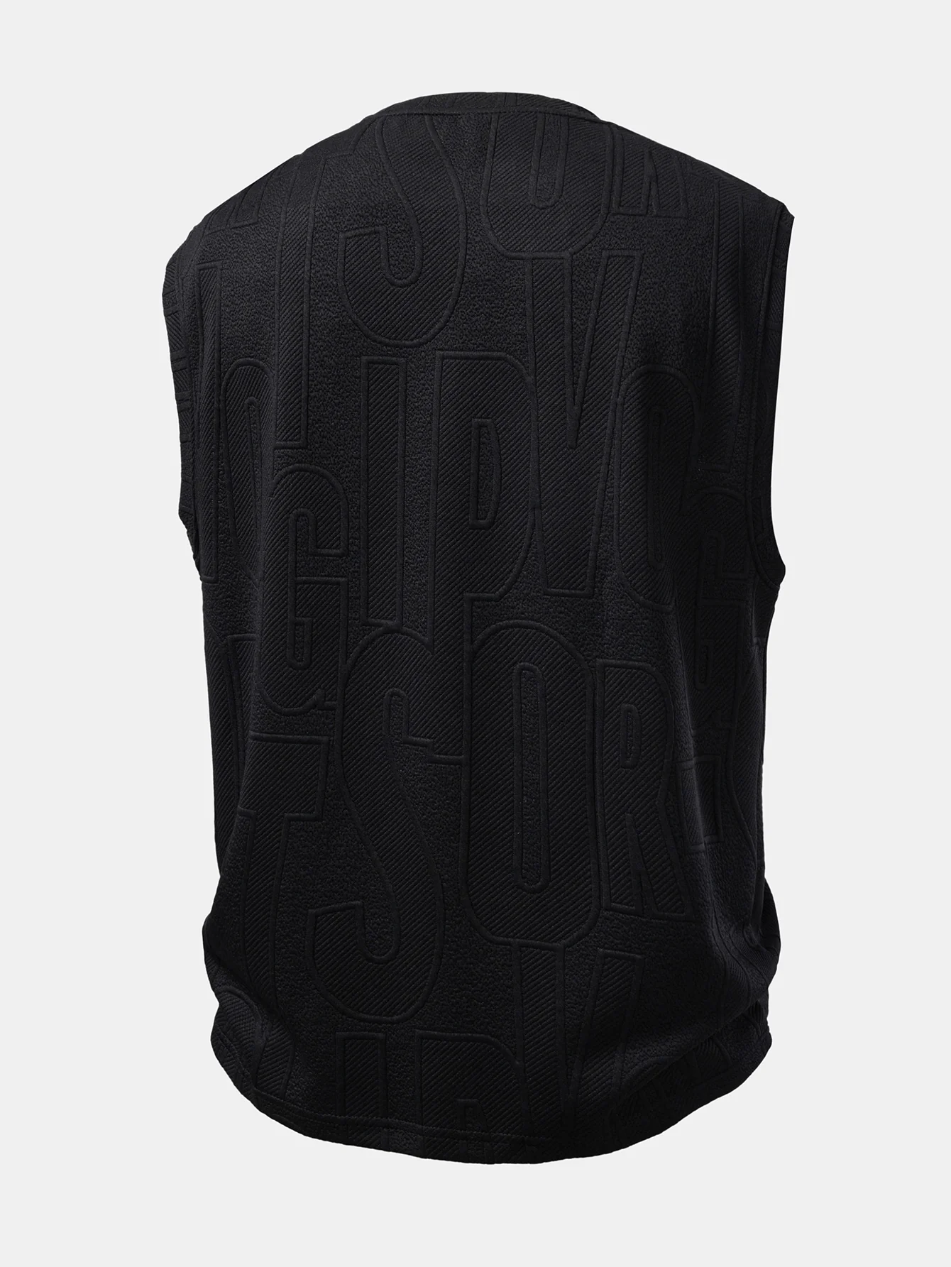 Letter Jacquard Tank Top & Drawstring Shorts Set - Image 7