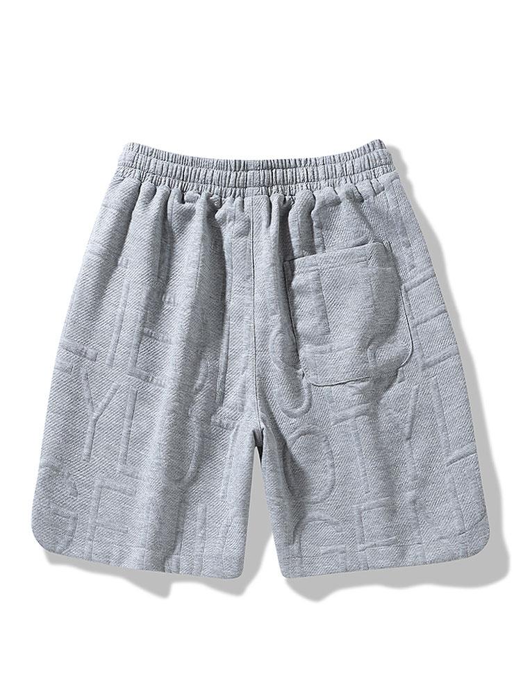 Letter Jacquard Warm Up Shorts - Image 4