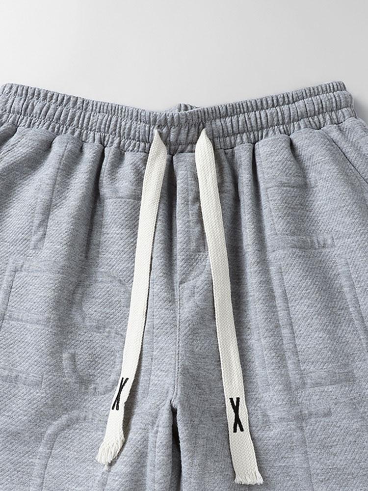 Letter Jacquard Warm Up Shorts - Image 5