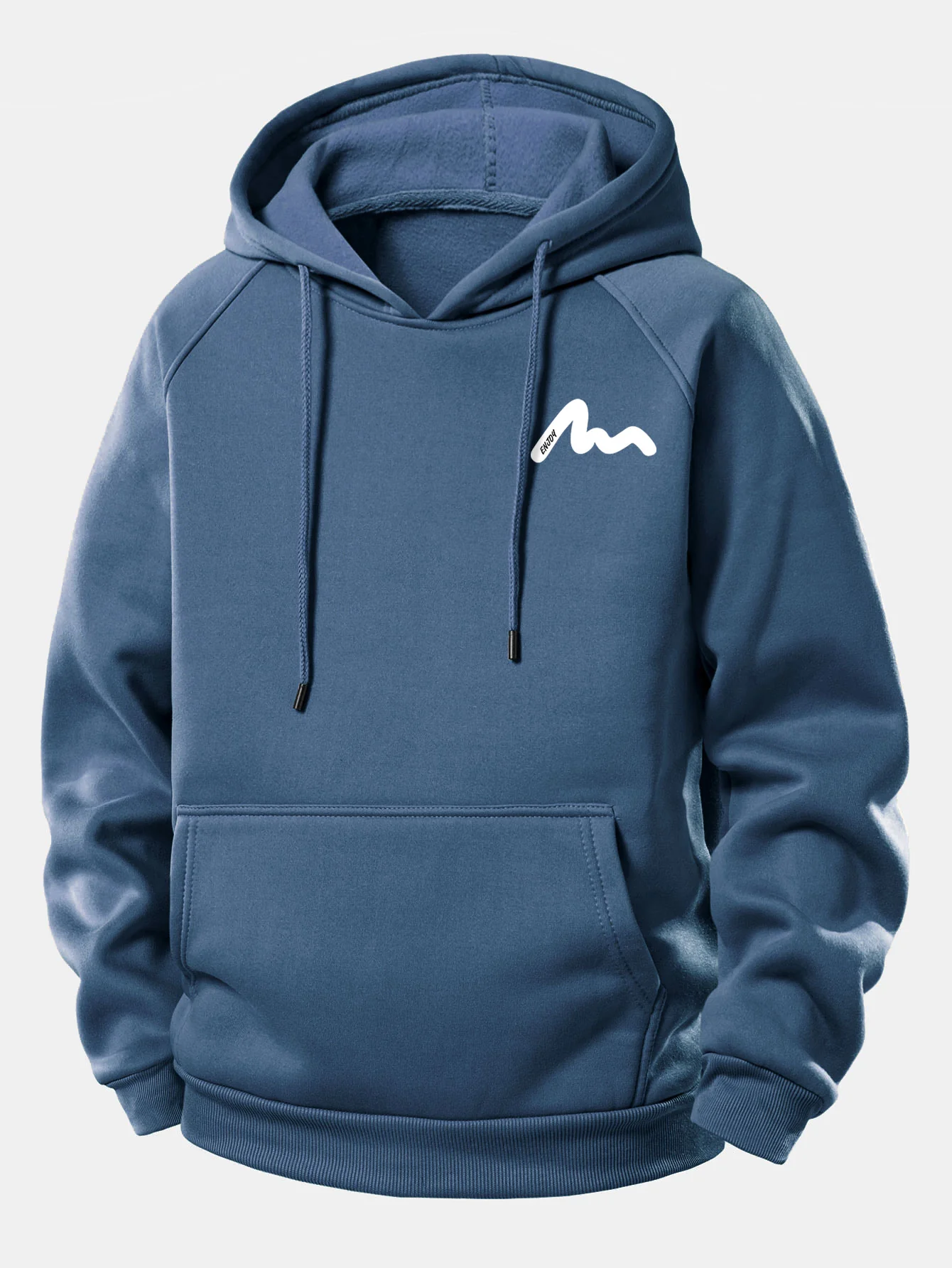 Letter Print Drawstring Hoodie - Image 9