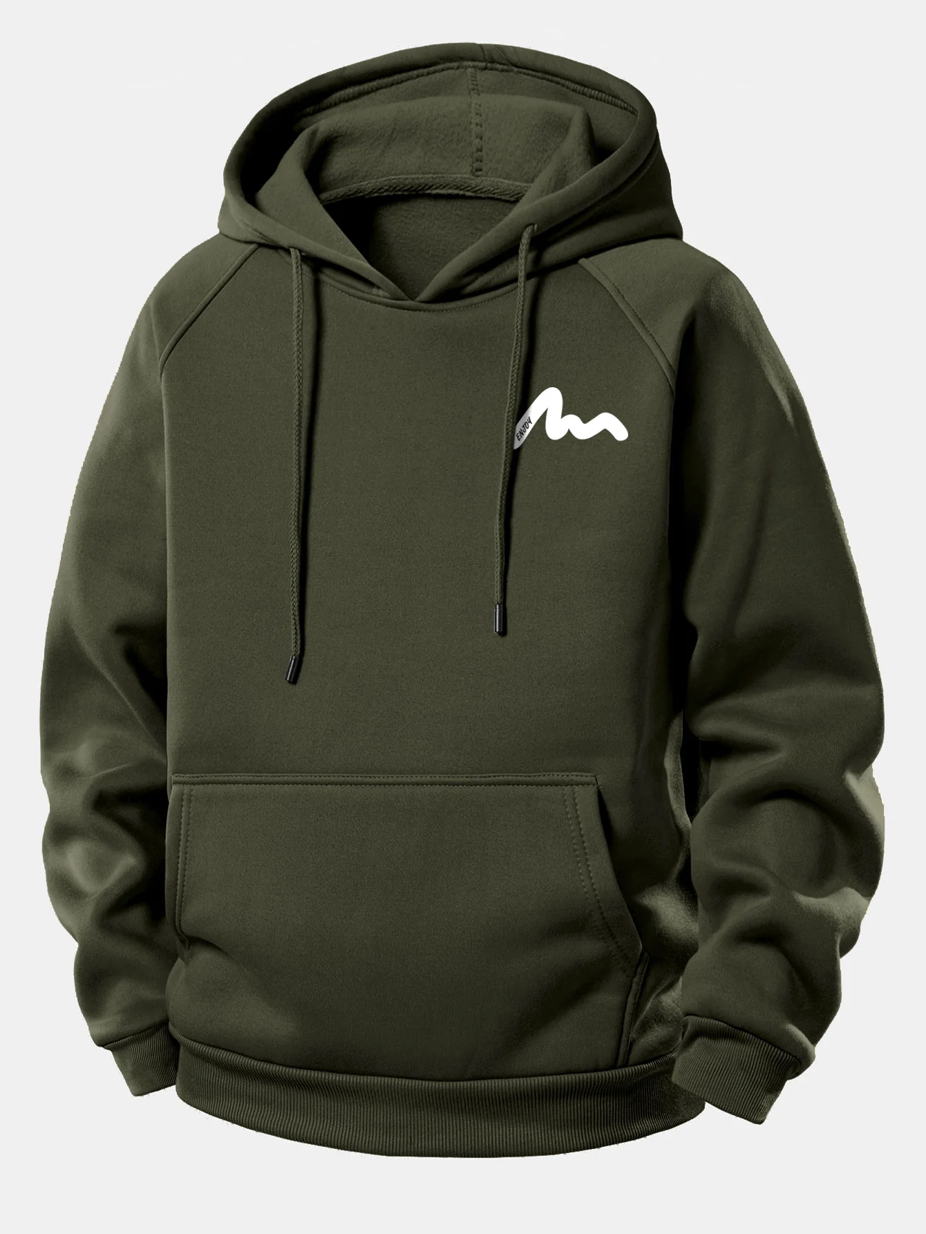 Letter Print Drawstring Hoodie & Letter Print Jogger Pants - Image 10