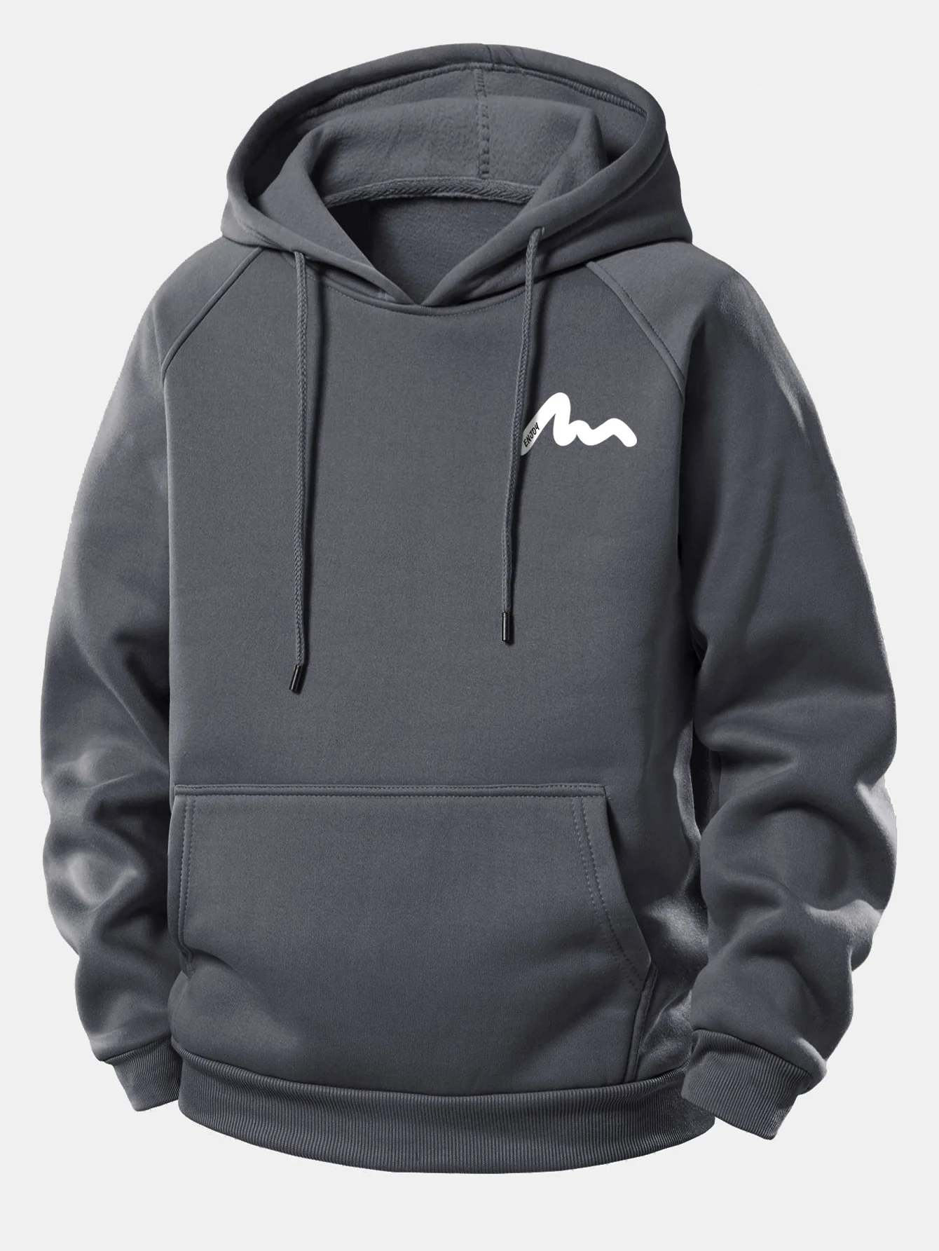 Letter Print Drawstring Hoodie & Letter Print Jogger Pants - Image 11