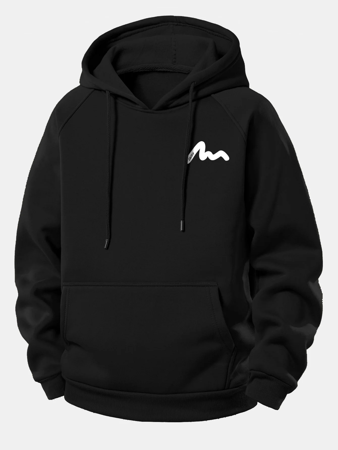 Letter Print Drawstring Hoodie & Letter Print Jogger Pants - Image 12