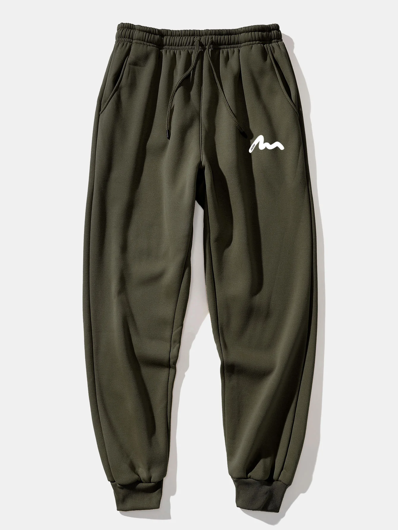 Letter Print Drawstring Hoodie & Letter Print Jogger Pants - Image 18