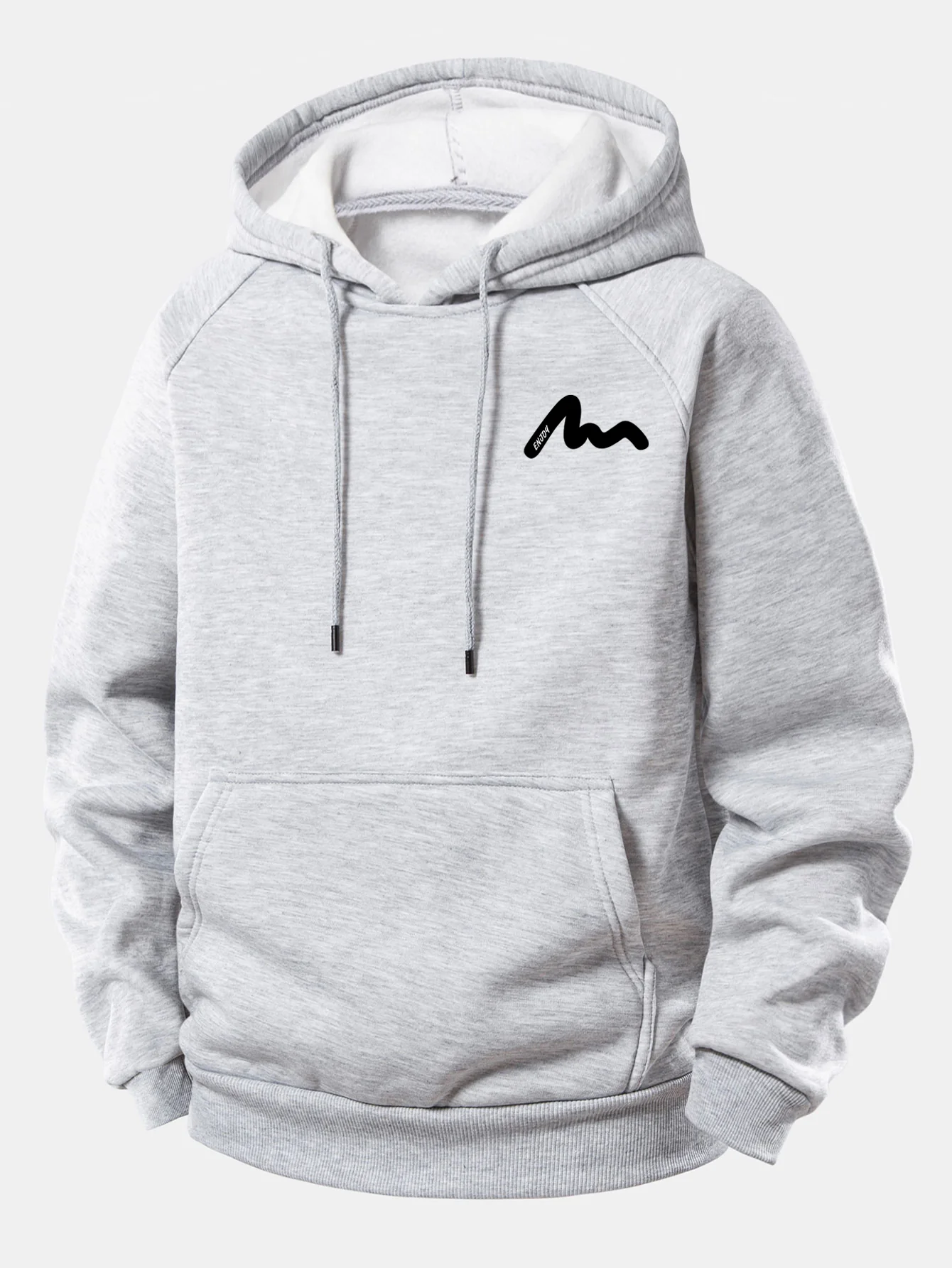 Letter Print Drawstring Hoodie & Letter Print Jogger Pants - Image 7
