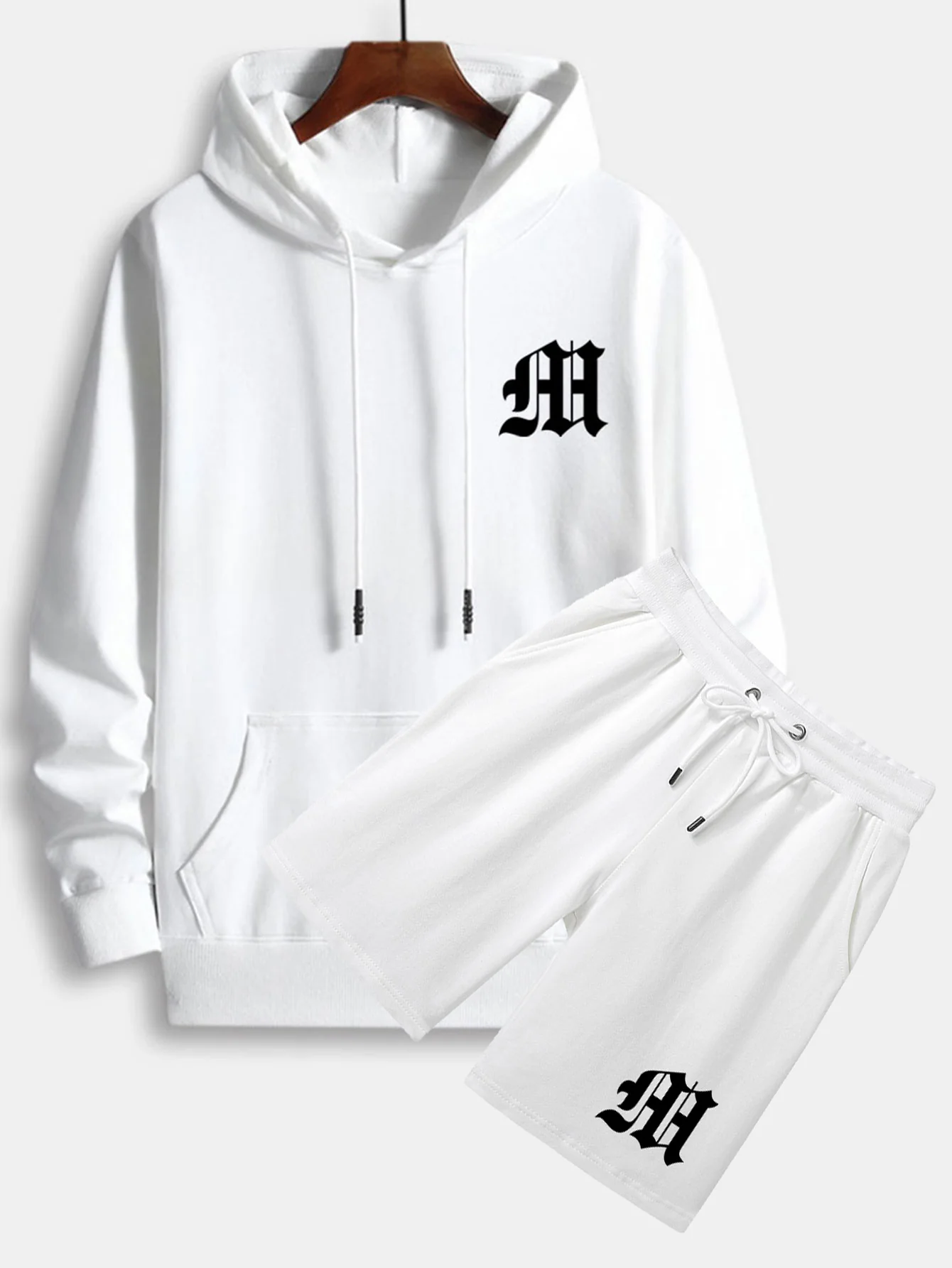 Buchstaben Druck Hoodie & Shorts - Image 3