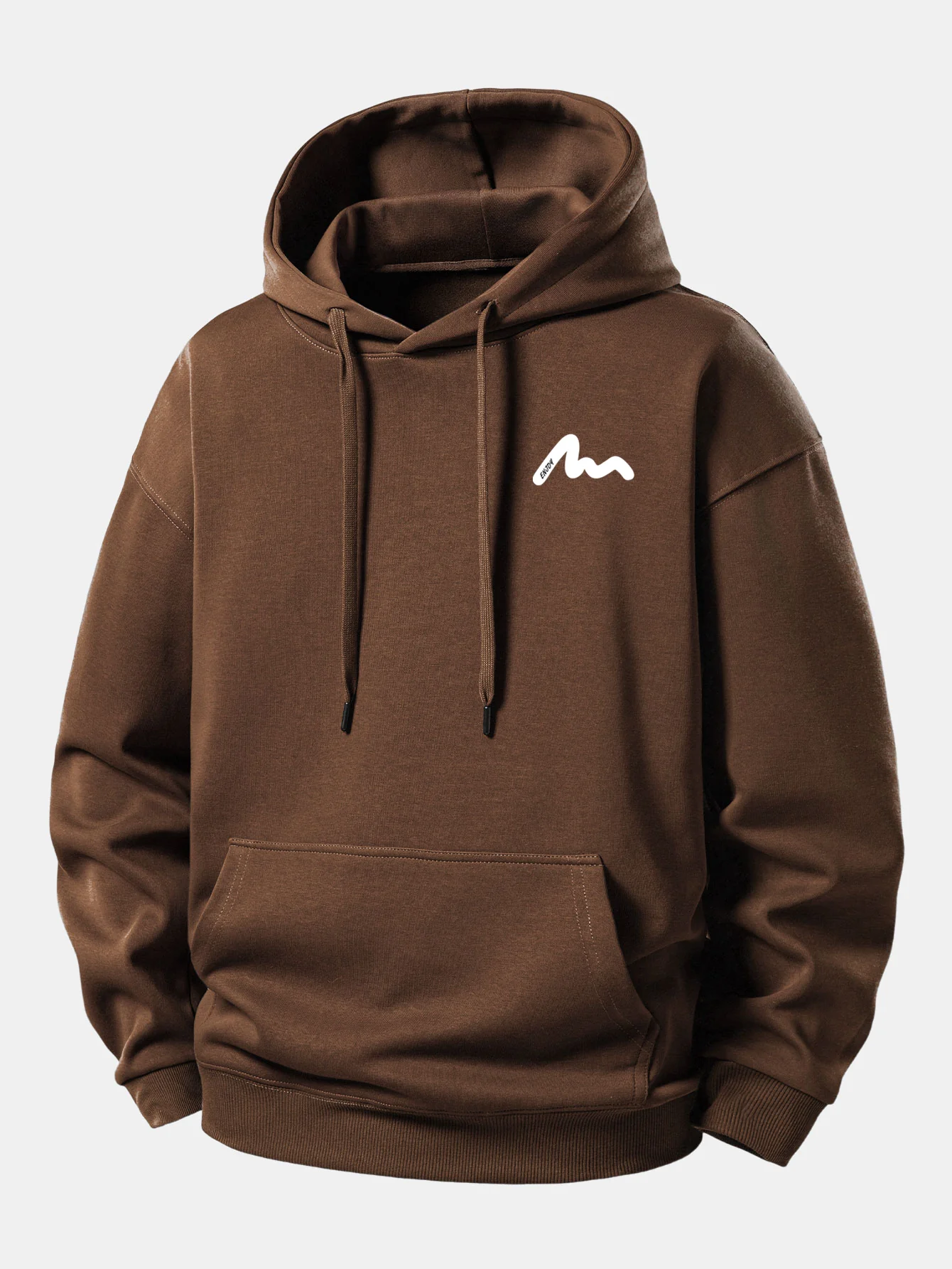 Letter Print Relax Fit Hoodie