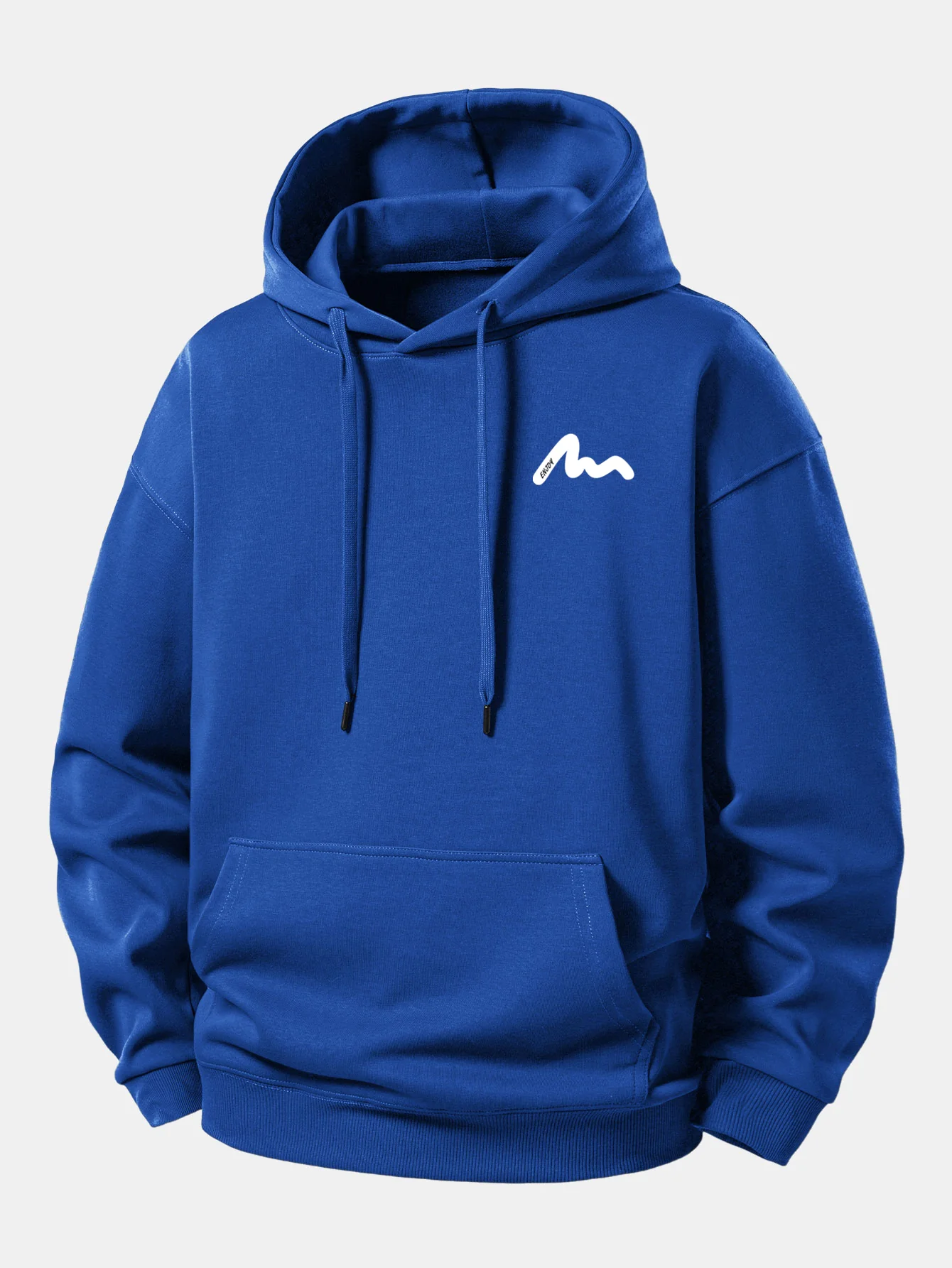 Letter Print Relax Fit Hoodie - Image 10