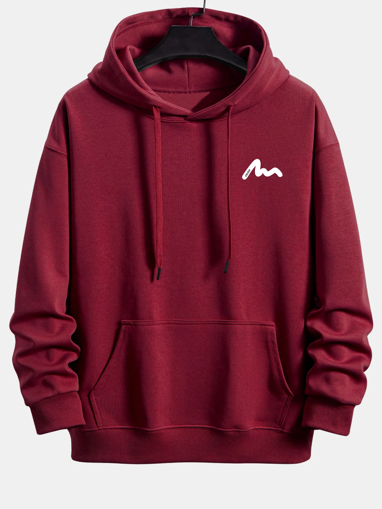 Letter Print Relax Fit Hoodie - Image 11