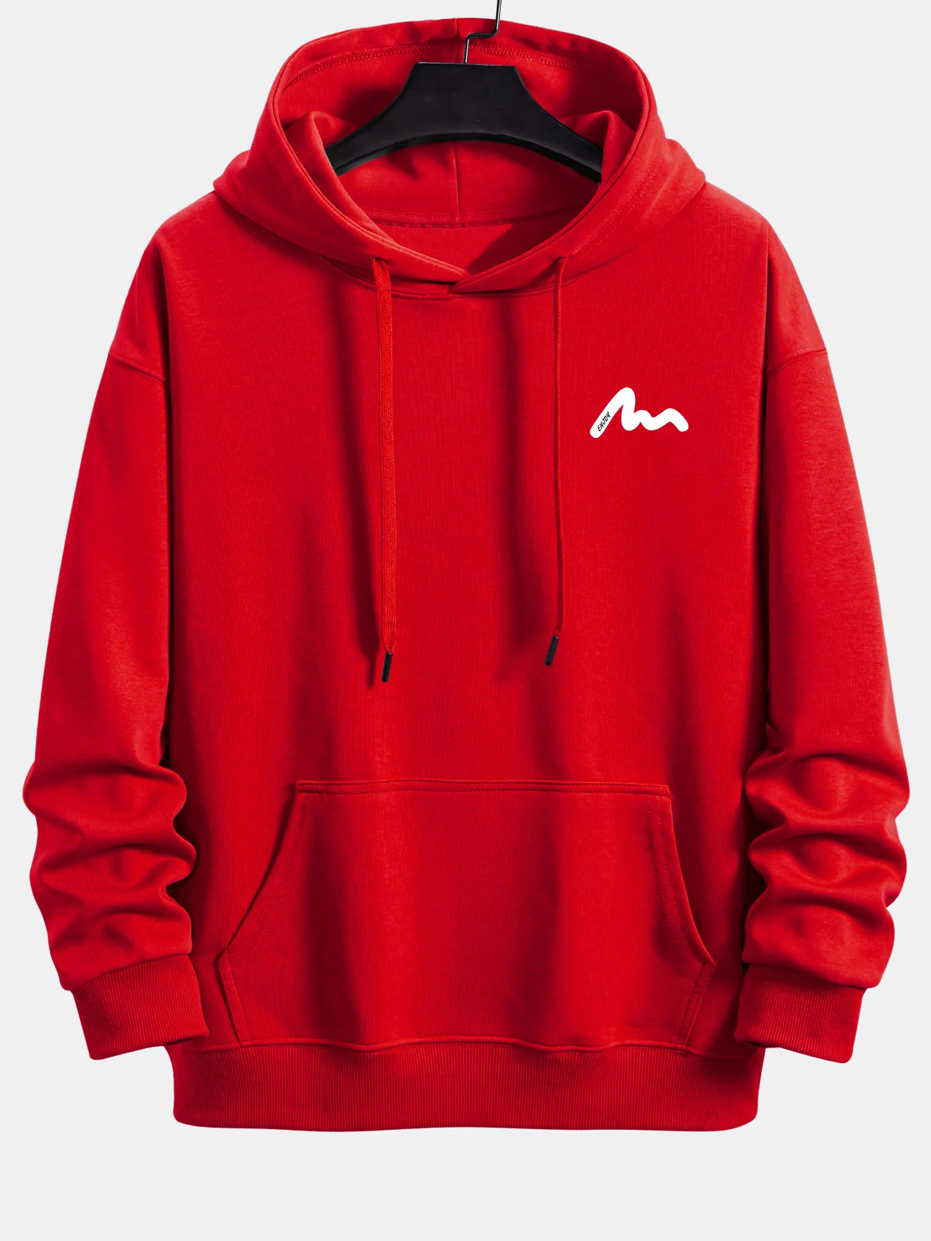 Letter Print Relax Fit Hoodie - Image 3