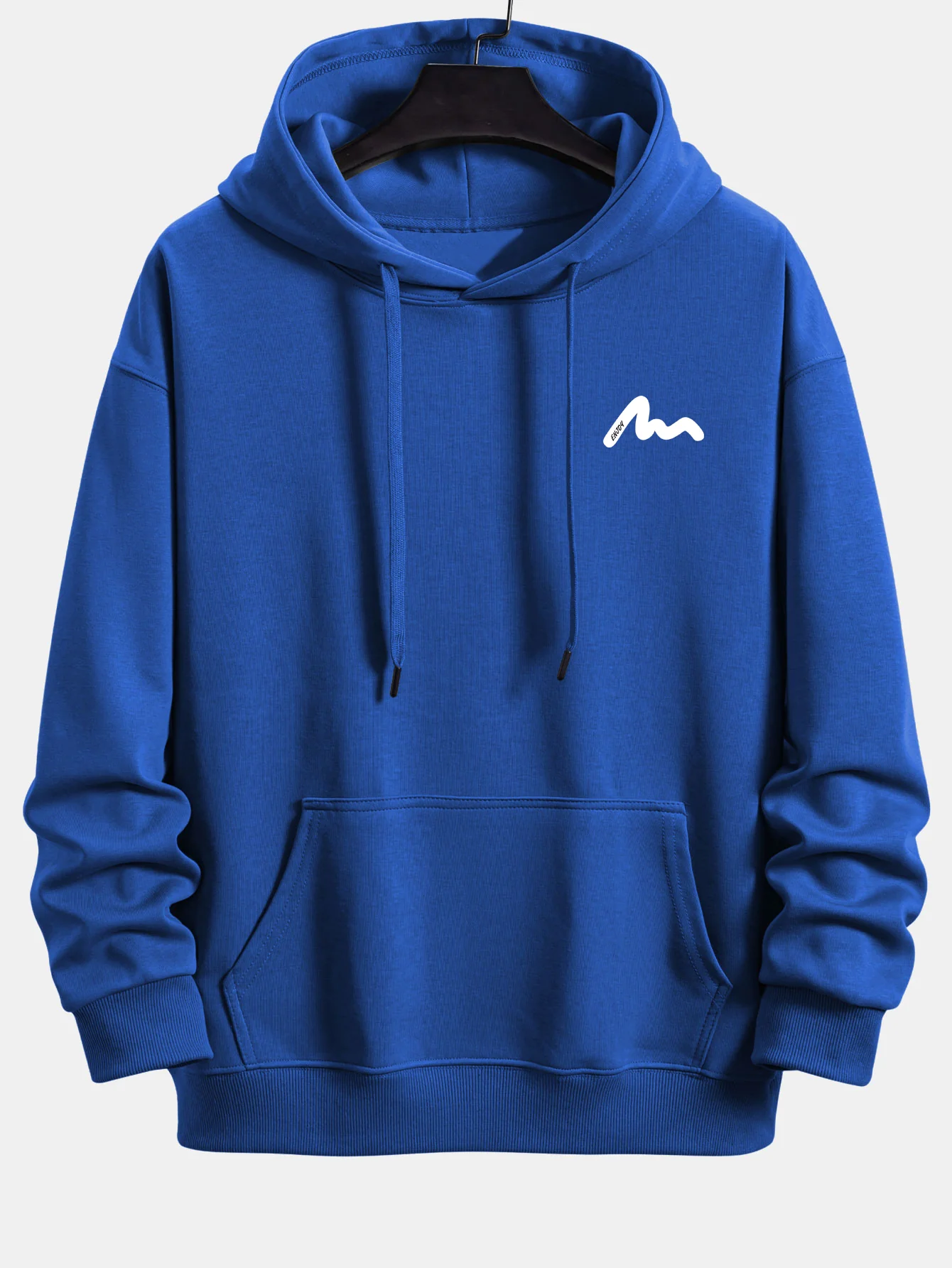 Letter Print Relax Fit Hoodie - Image 4