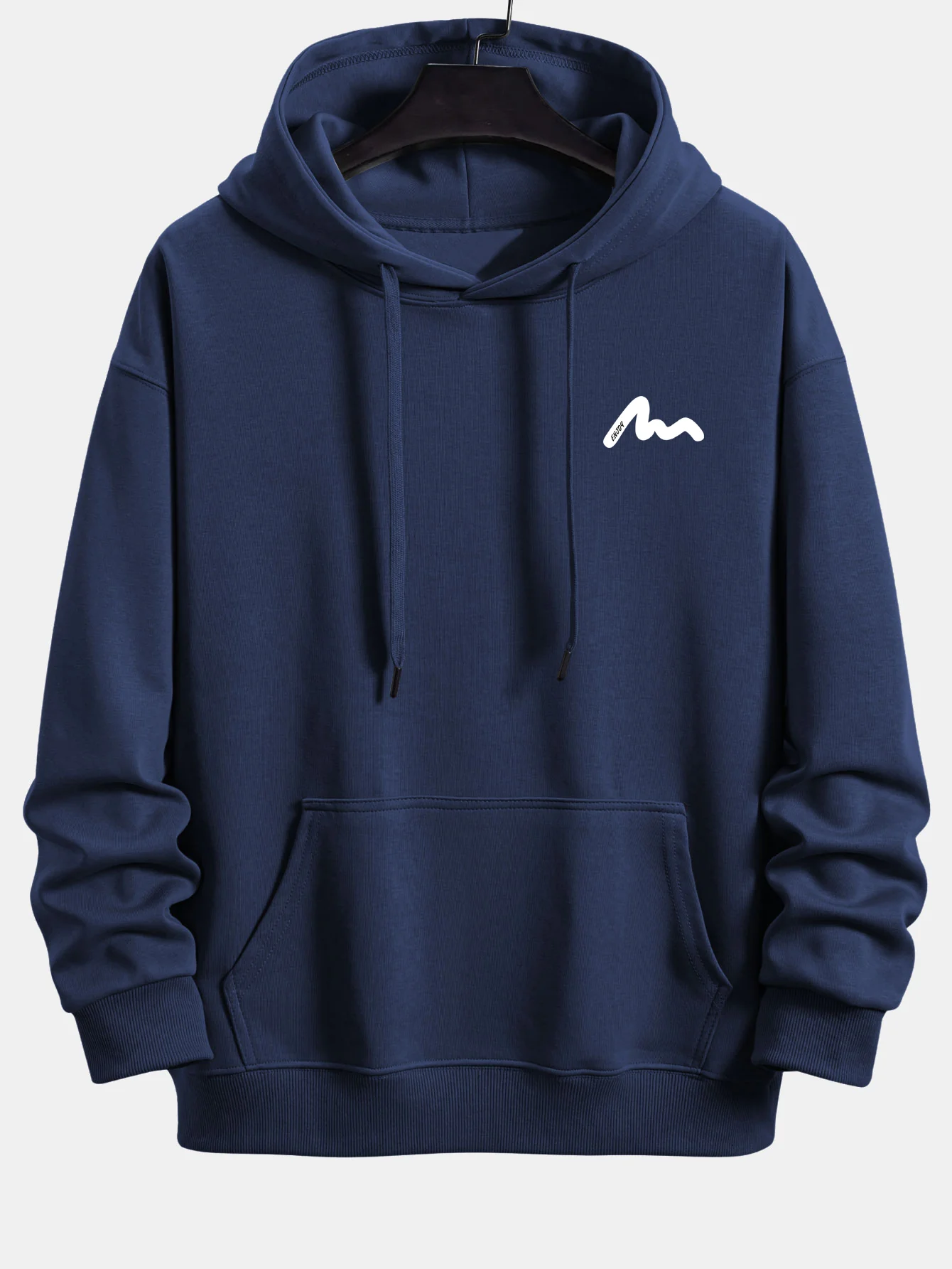 Letter Print Relax Fit Hoodie - Image 5