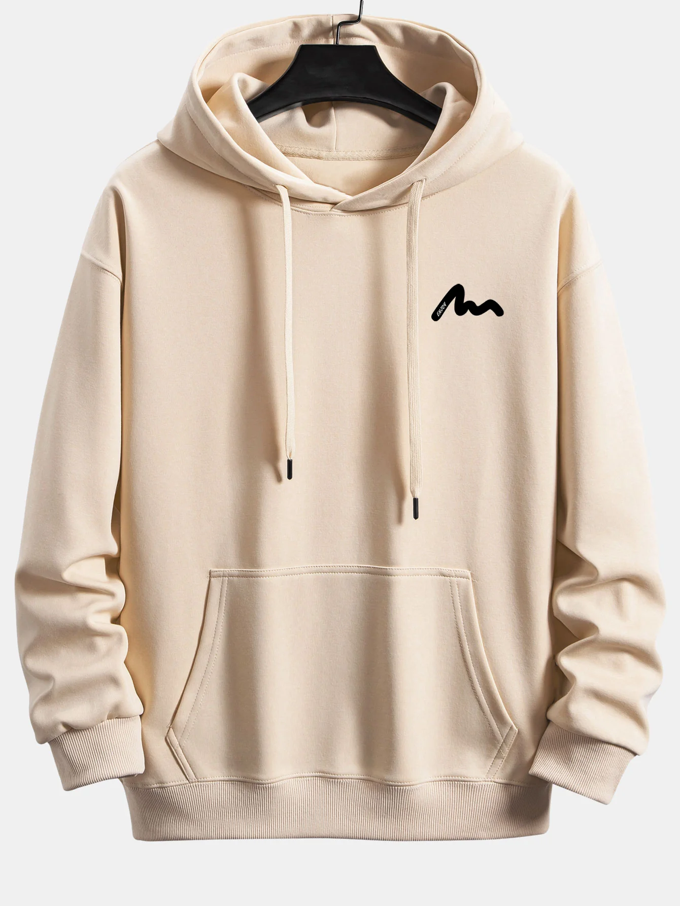 Letter Print Relax Fit Hoodie - Image 9