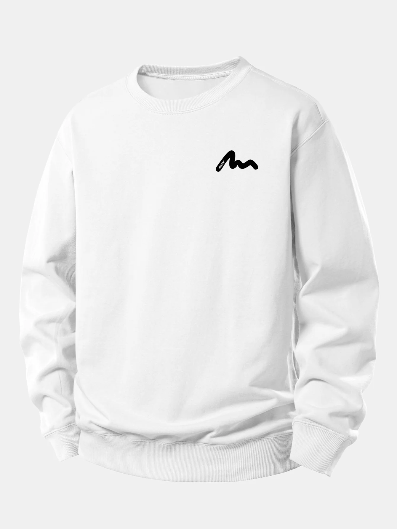 Letter Print Relax Fit Sweatshirt - Image 4