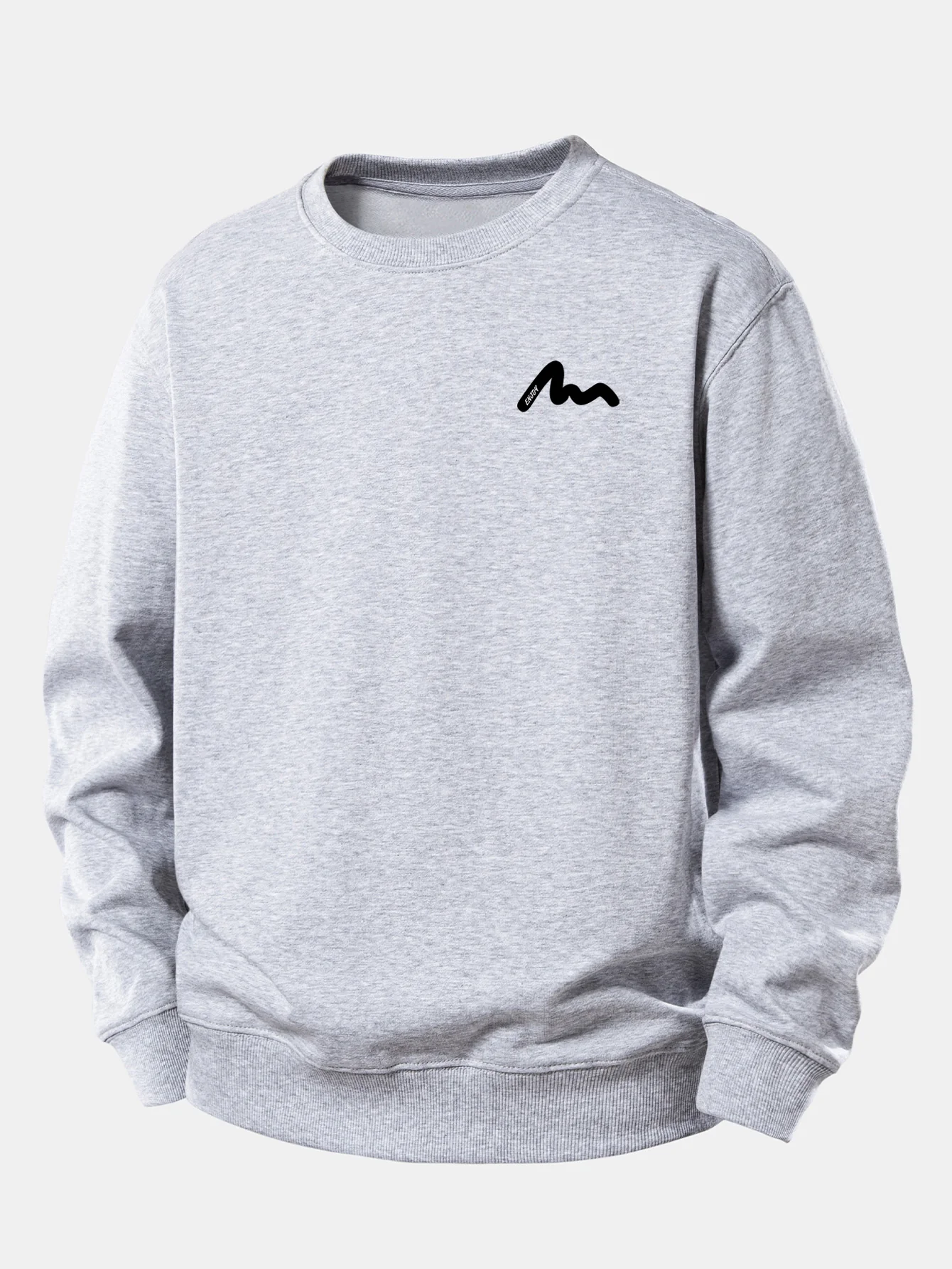 Letter Print Relax Fit Sweatshirt - Image 6