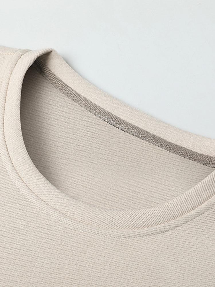 Buchstaben Druck Wildleder Rundhals Sweatshirt - Image 9