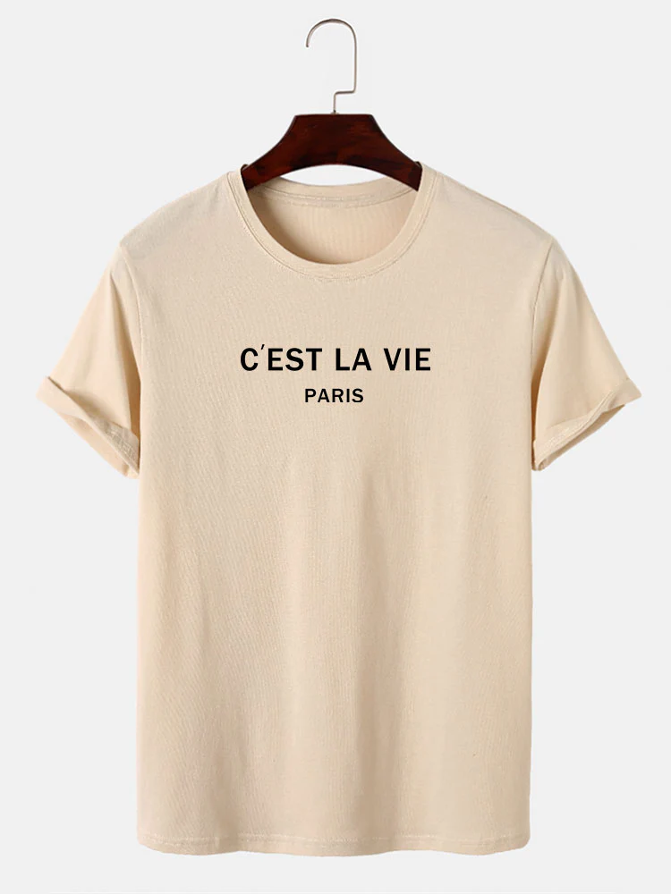 Paris Briefdruck T-Shirt - Image 12