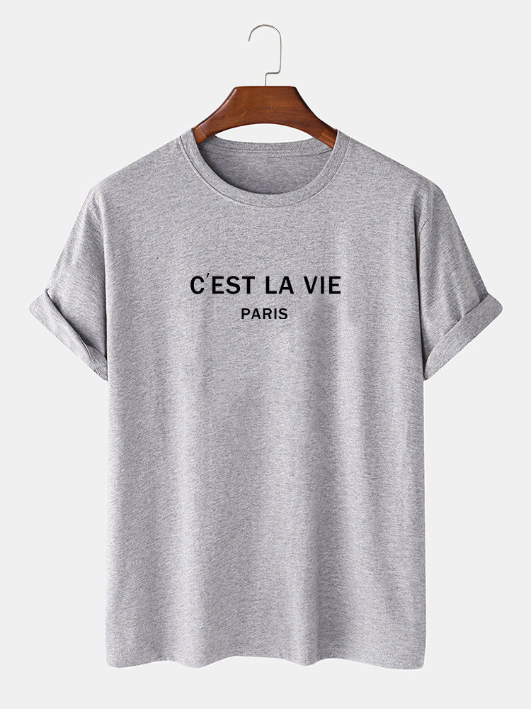 Paris Briefdruck T-Shirt - Image 5