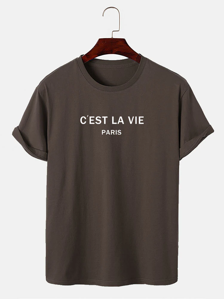 Paris Briefdruck T-Shirt - Image 6
