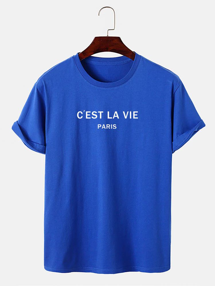 Paris Briefdruck T-Shirt - Image 7