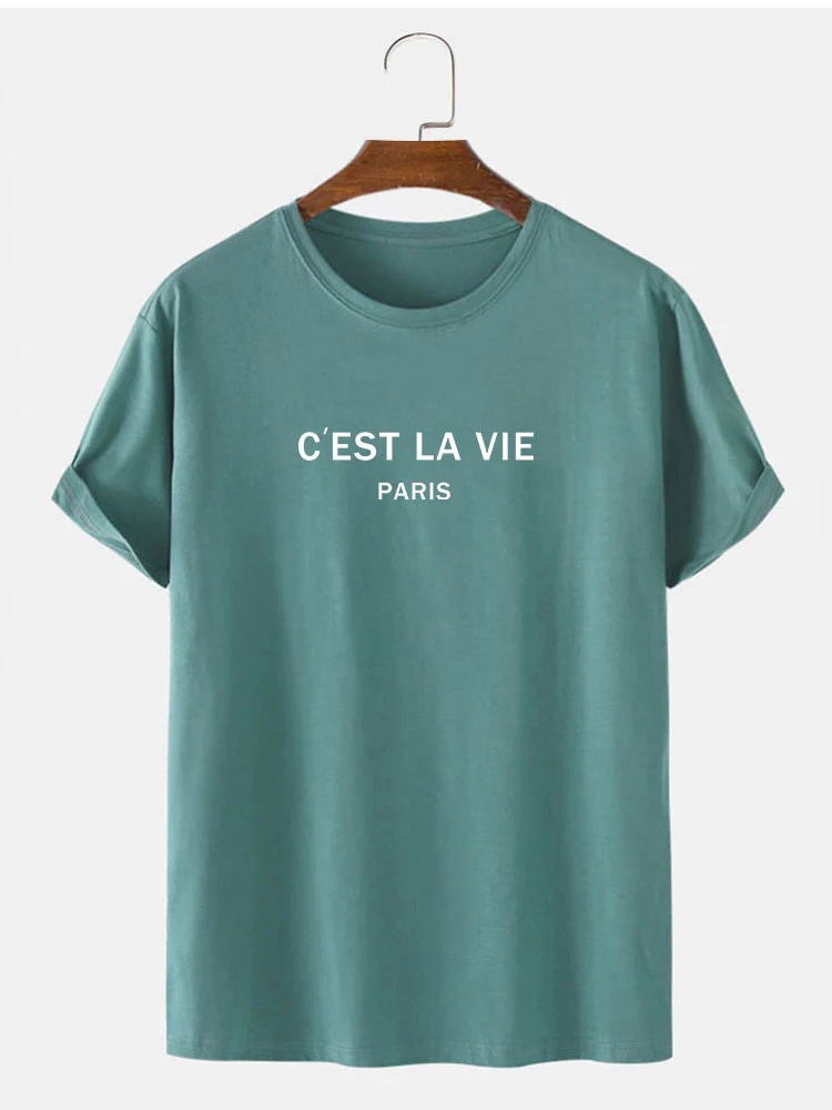 Paris Briefdruck T-Shirt - Image 9