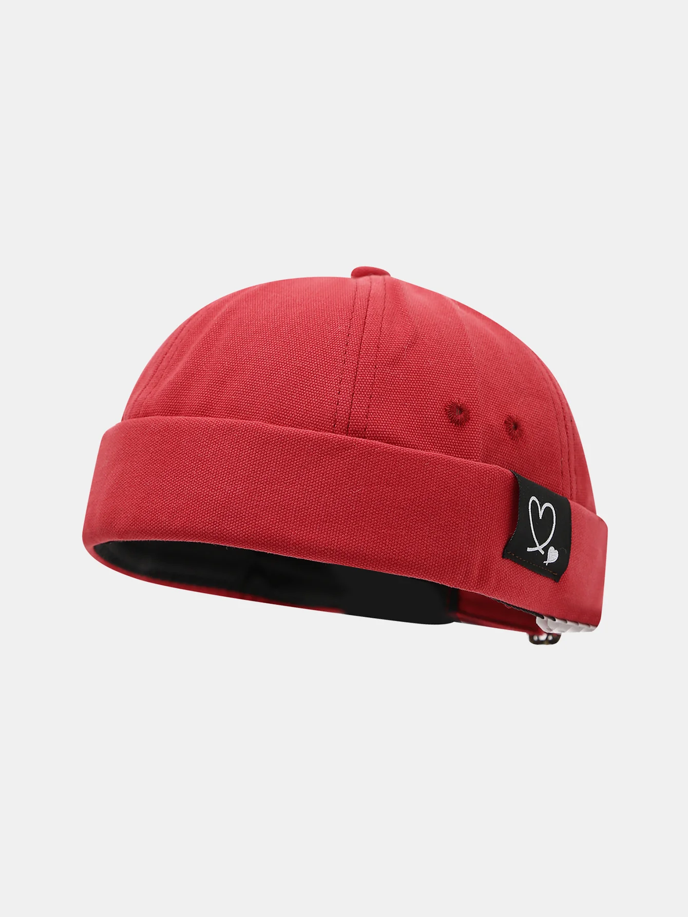 Lightweight Adjustable Cap Featuring Simple Love Embroidery