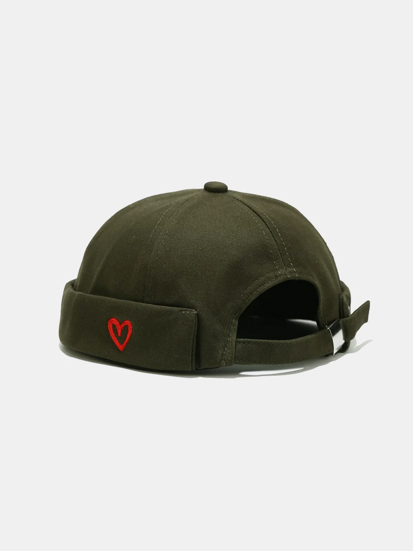 Lightweight Adjustable Cap Featuring Simple Love Embroidery - Image 4