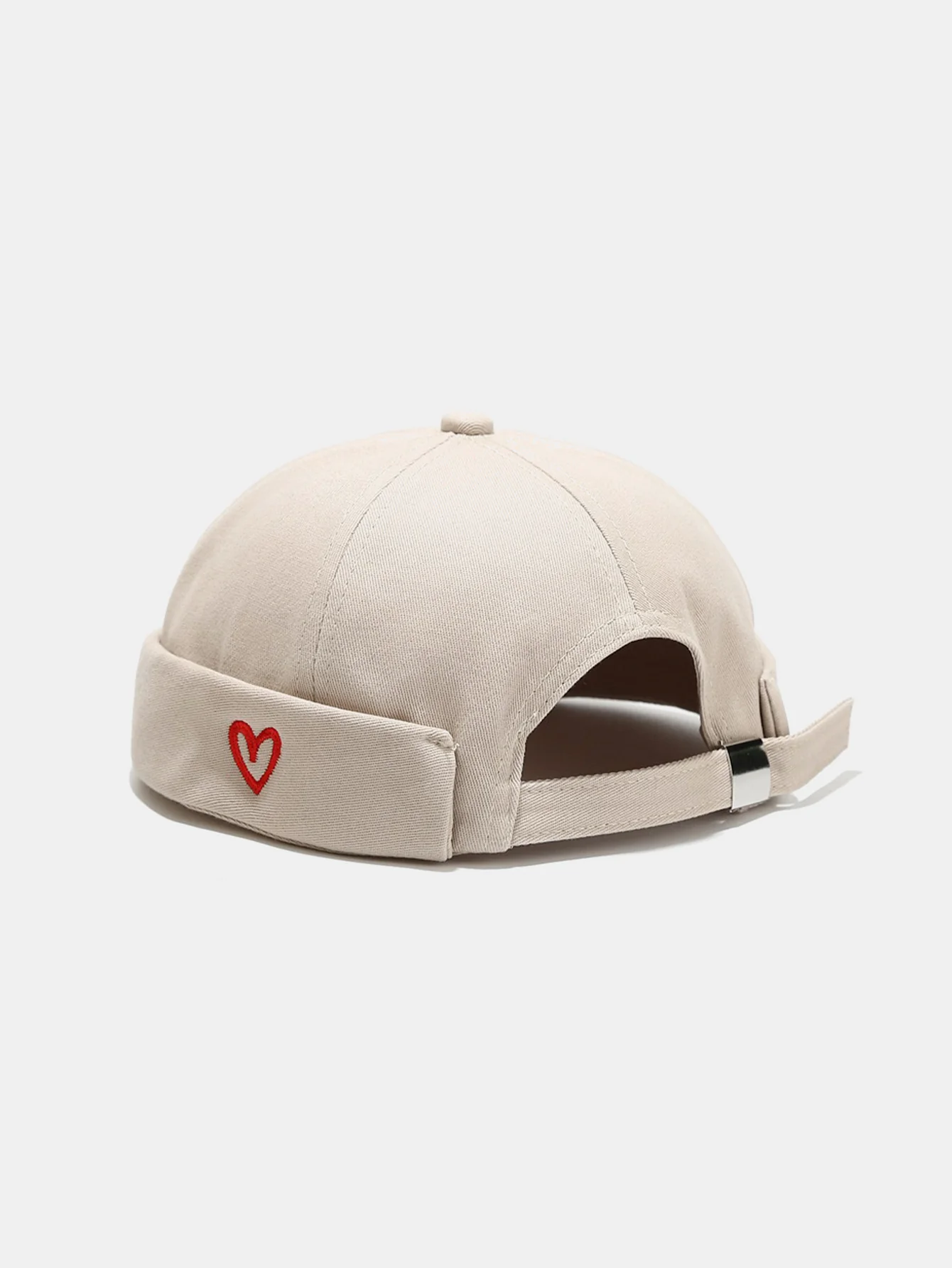 Lightweight Adjustable Cap Featuring Simple Love Embroidery - Image 5