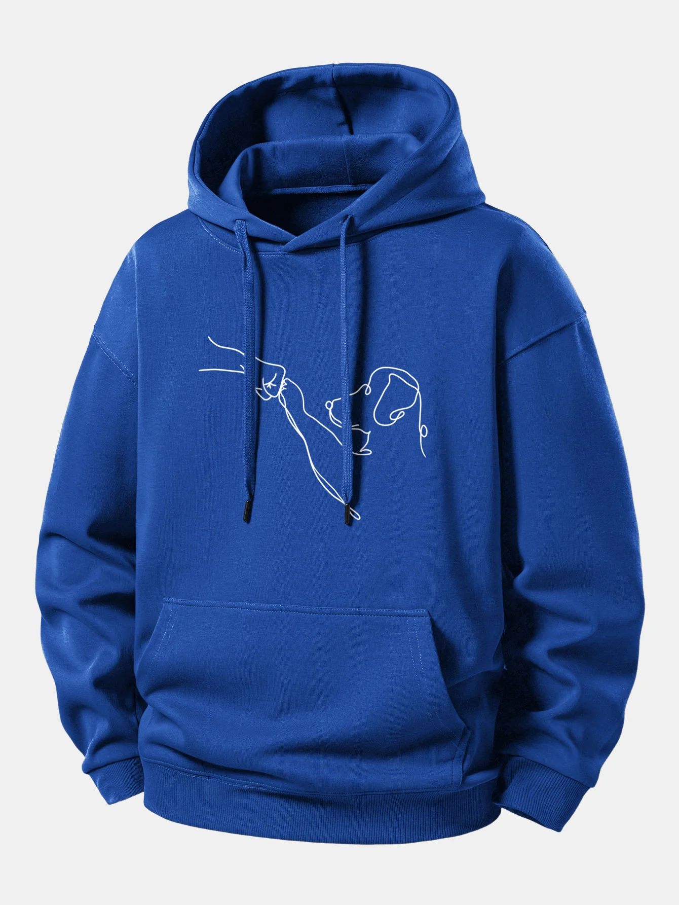 Line Dog Print Relax Fit Hoodie - Image 10