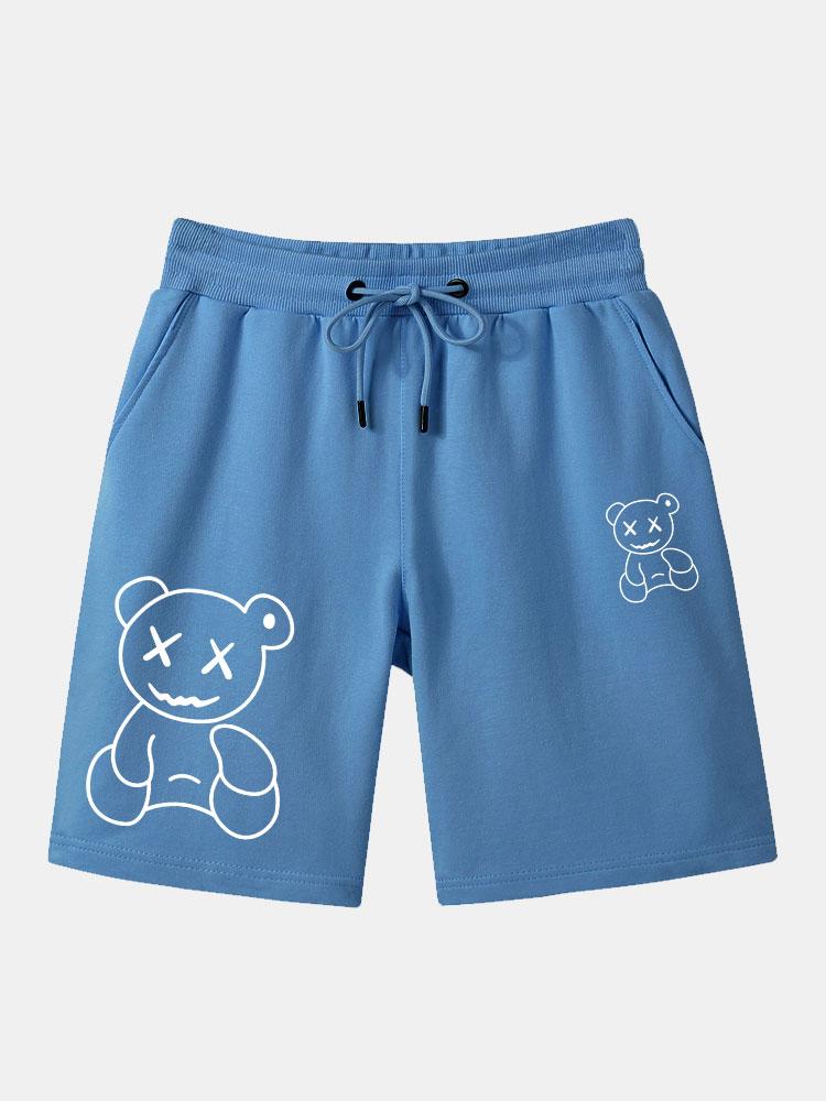 Linienförmige Bärenprint-Shorts - Image 3