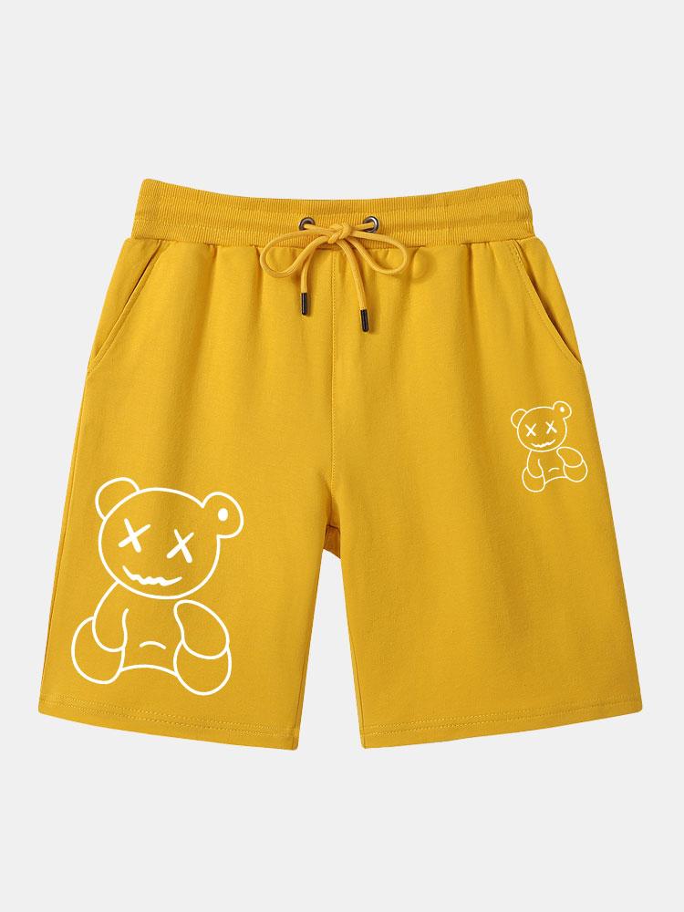 Linienförmige Bärenprint-Shorts - Image 4