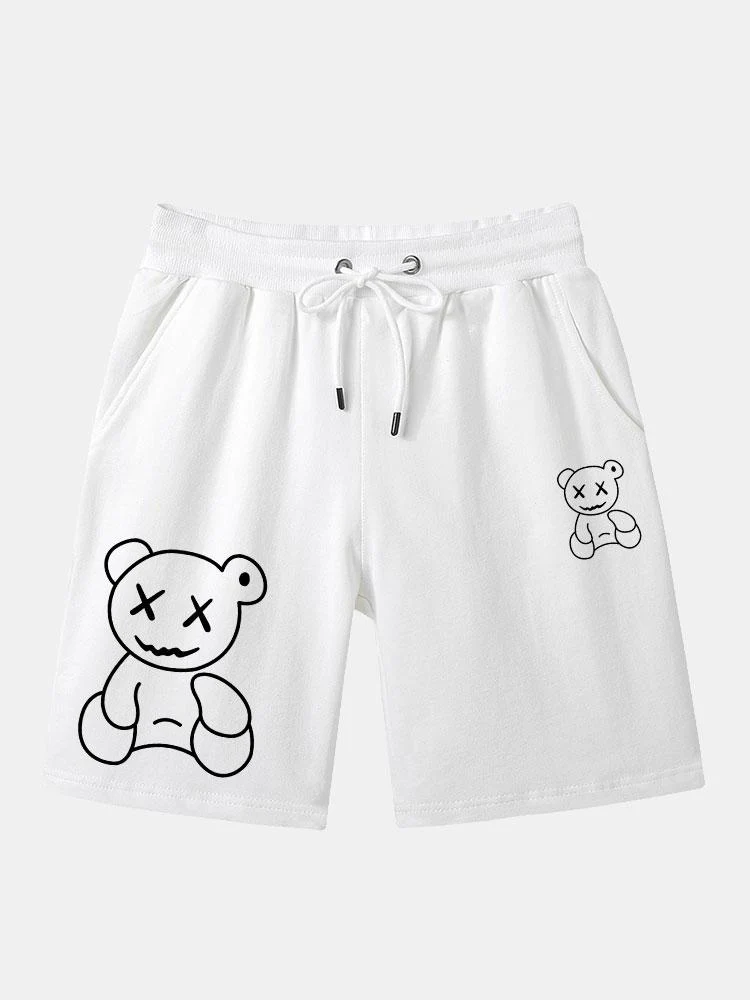Linienförmige Bärenprint-Shorts - Image 5