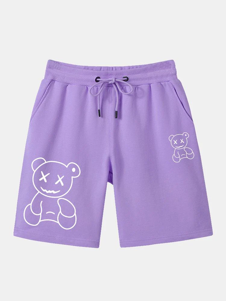 Linienförmige Bärenprint-Shorts - Image 6