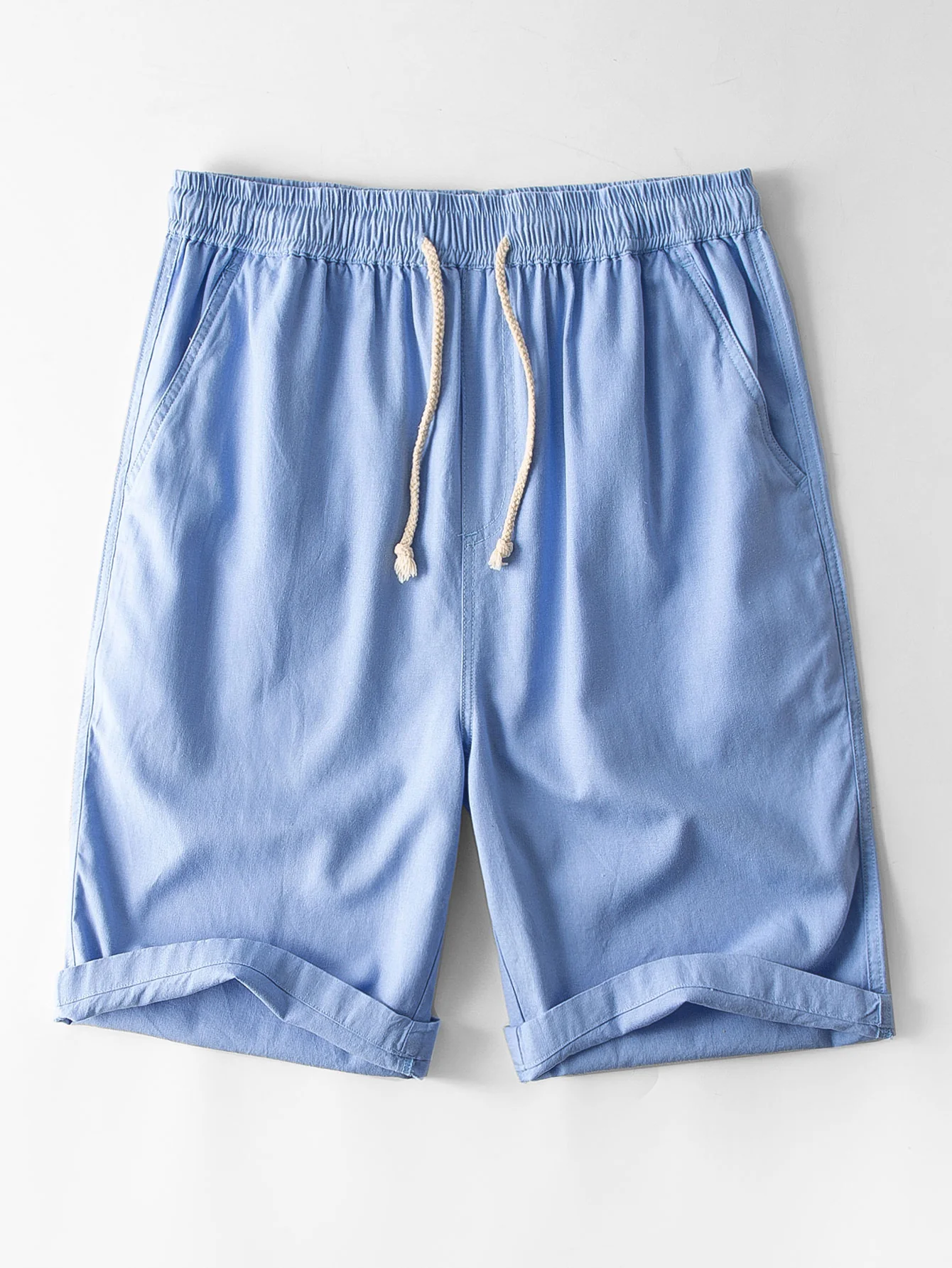 Leinen- und Baumwollmischung 11" Shorts - Image 3