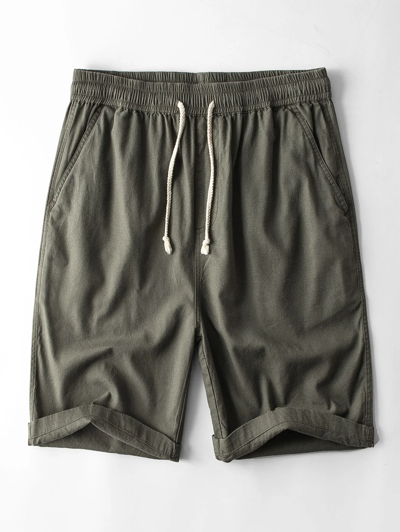 Leinen- und Baumwollmischung 11" Shorts - Image 4