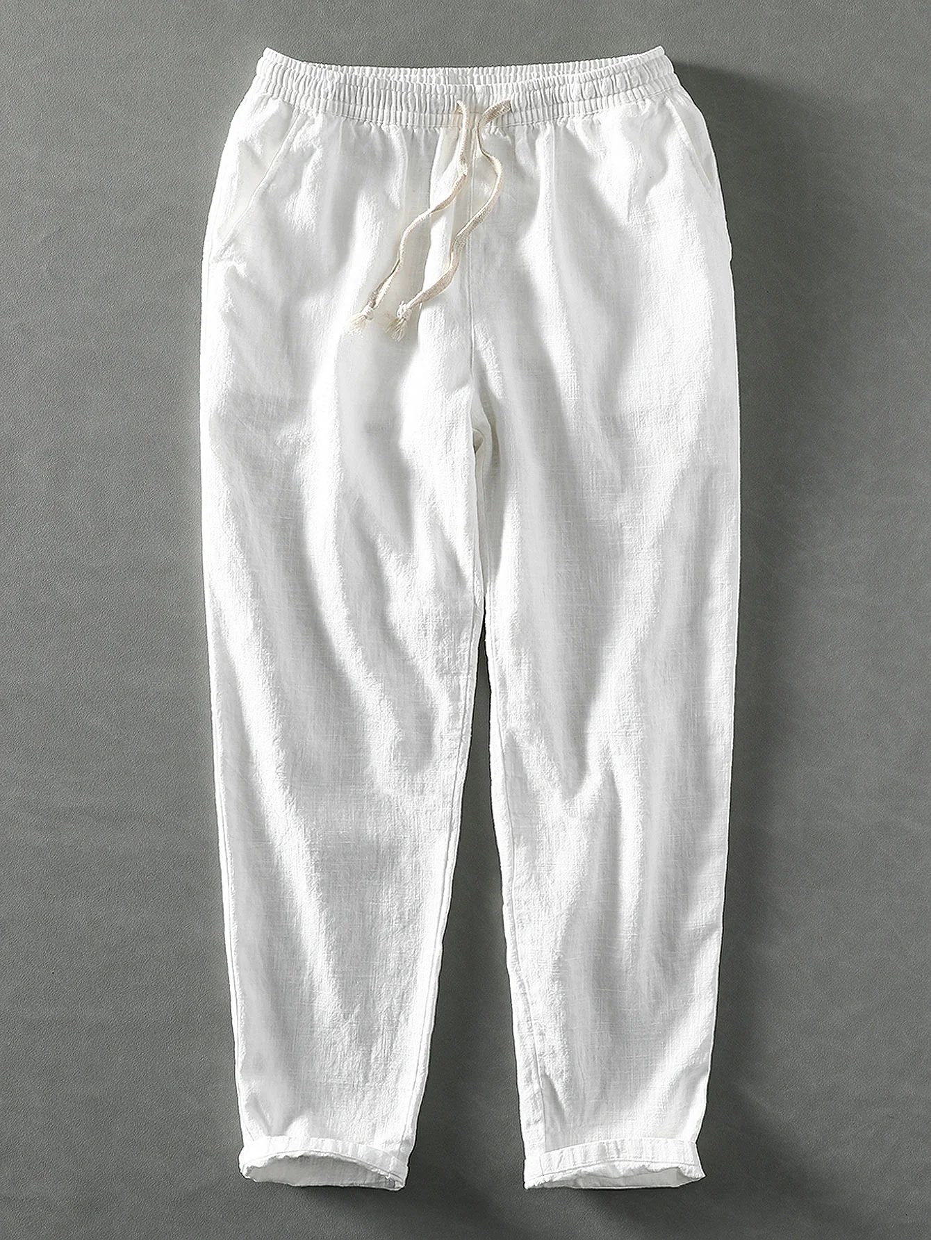 Leinen-Baumwoll-Mix Cropped-Hosen - Image 4