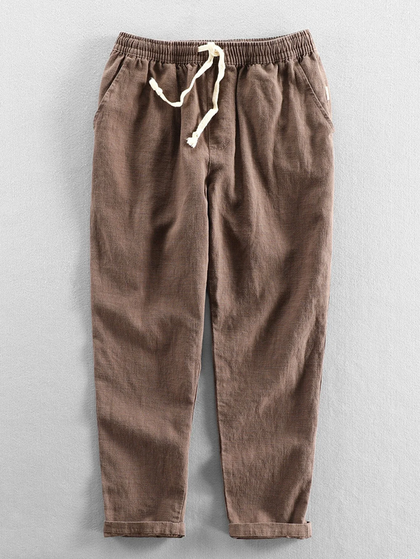 Leinen-Baumwoll-Mix Cropped-Hosen - Image 5